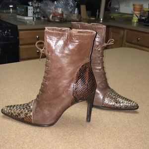 102 Battaglia Reptile Ankle Boots sz 37.5